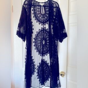 Rachel Zoe Black Lace Cover-Up